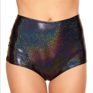 Black iridescent high waisted j valentine bottoms